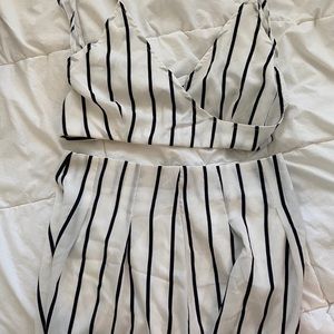 Black and white striped set!
